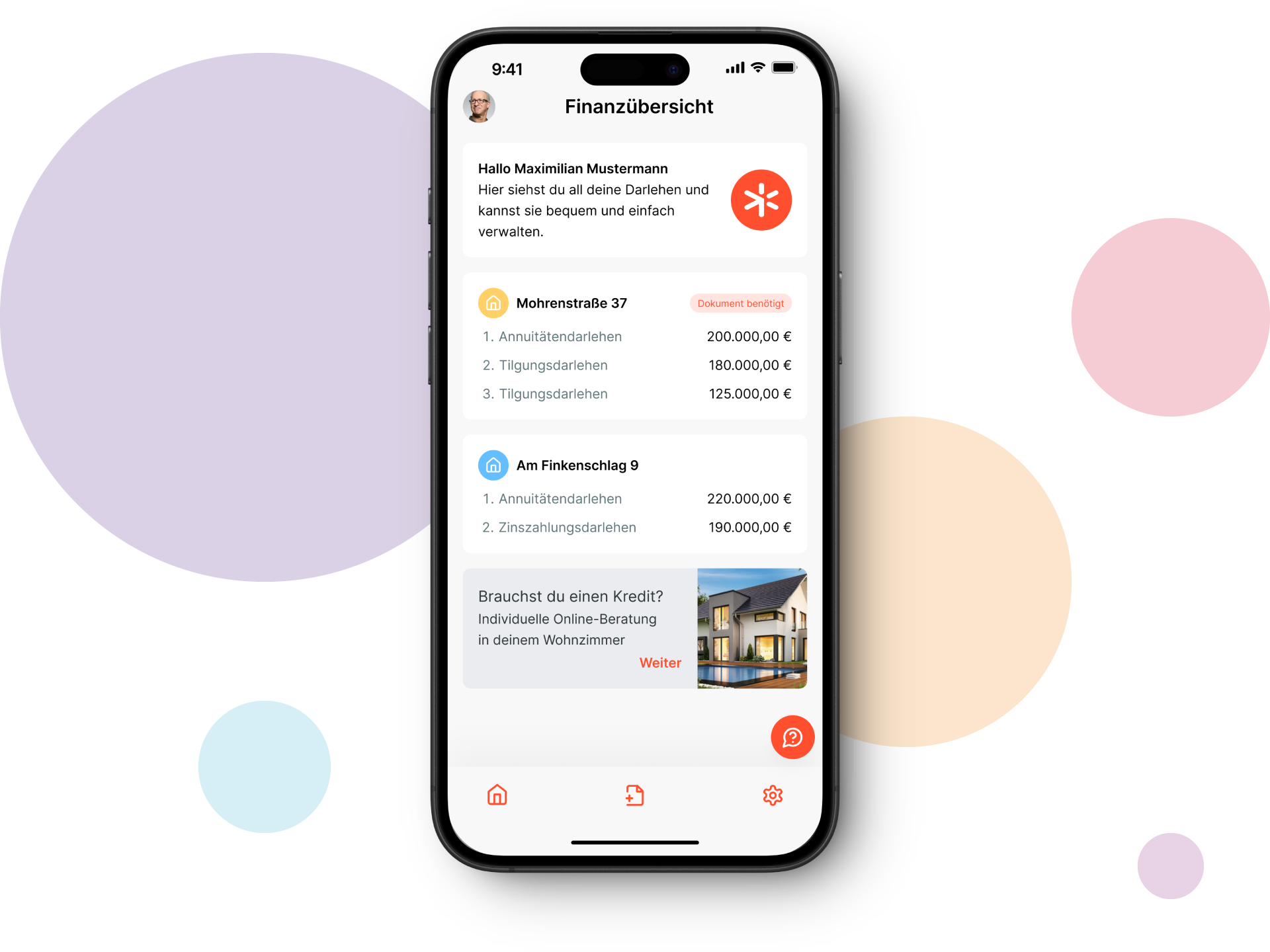 Screenshot of the Baufi app | © Sopra FT