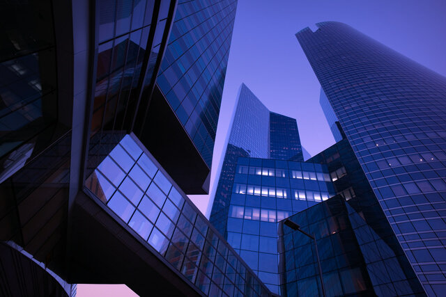 Modern business district at dawn | © EschCollection @GettyImages