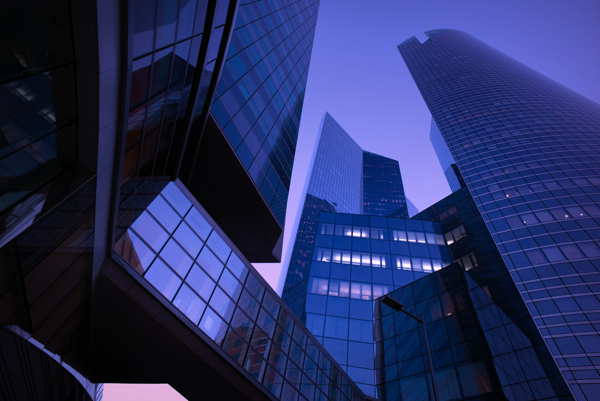 Modern business district at dawn | © EschCollection @GettyImages